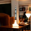 Saturn V Rocket Lamp, 3D Printed Desk Light,Nasa Space Decor, Nasa Light Gift Space Lover Lamp Space X Table Lamp Space Room