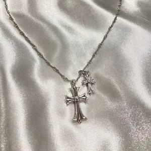 Chrome hearts store double cross pendant