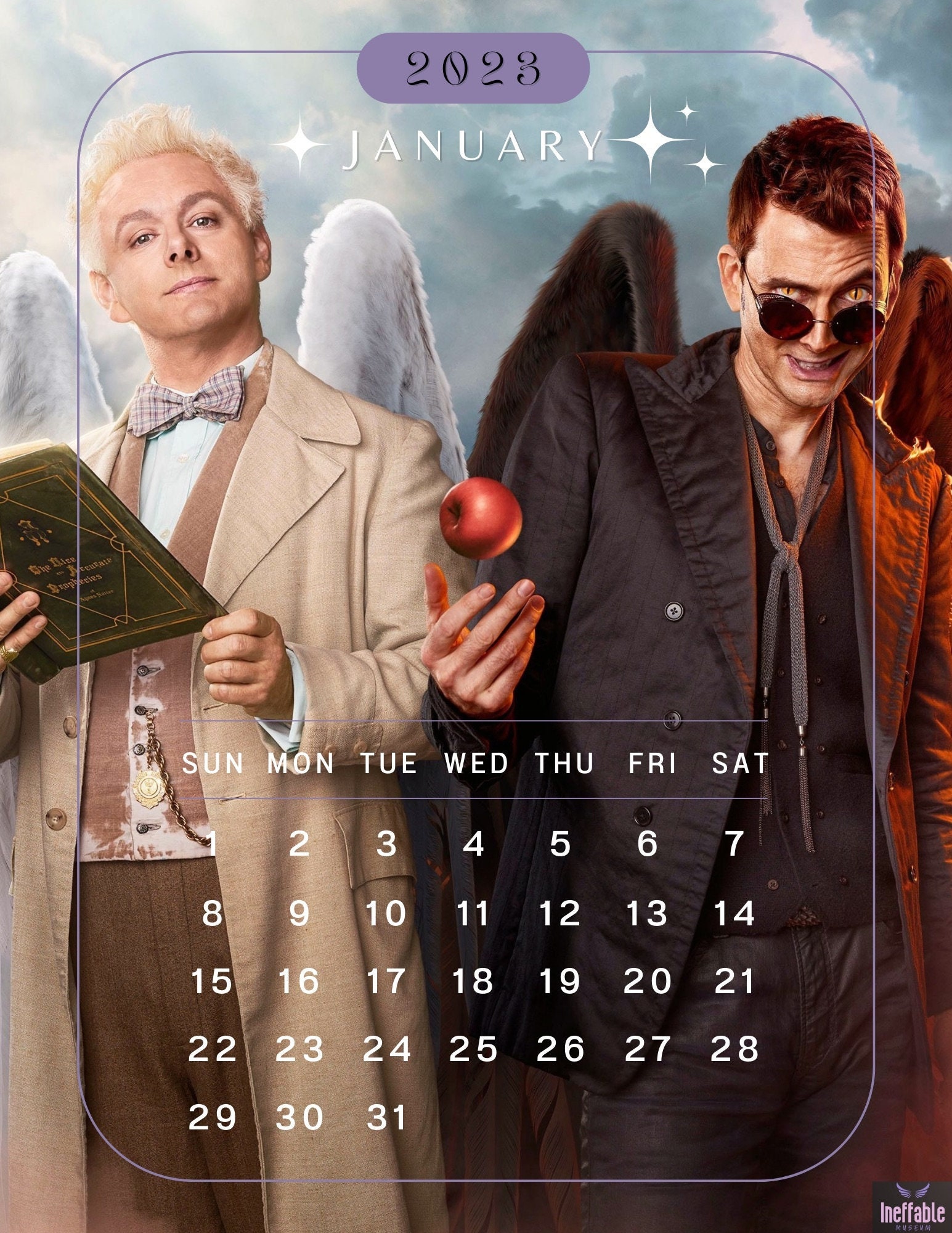 Good Omens Calendar 2023 Etsy