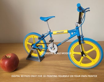 Blue and yellow bmx bike hotsell