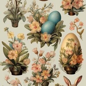 A4 A3 Rice Paper for Decoupage Easter Theme Mixed Media Diy Easter ...