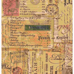 Papel de arroz A3 para decoupage Papeles de arroz únicos