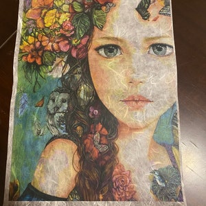 A3 Rice Paper for Decoupage Unique Rice Papers Girl - Etsy