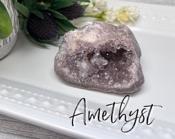 Druzy Amethyst, Druzy Raw Amethyst, Pink Purple Druzy Amethyst Stone