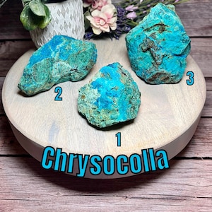 Chrysocolla Raw Specimen, Chrysocolla, Blue Green Crystal, Crystal Specimen, Beautiful Blues and Greens