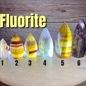Fluorite Flame, Fluorite Twisted Freeform, Fluorite Crystal Carving