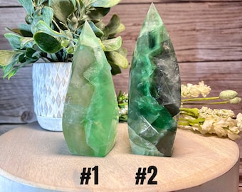 Fluorite Freeform, Fluorite Freeform Flame, Fluorite Crystal Carving