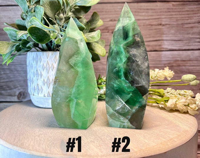 Fluorite Freeform, Fluorite Freeform Flame, Fluorite Crystal Carving