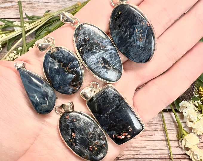 Pietersite Pendant 925 Sterling Silver Pendant Pietersite Gemstone Jewelry Pietersite Silver Pendant For Necklaces