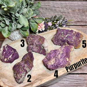 Purpurite, Purpurite Raw, Purpurite Freeform, Purple Flashy Crystal, The Stone of Psychic Protection