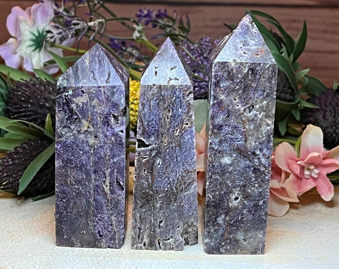 Sphalerite Tower, Purple Sphalerite, Druzy Sphalerite