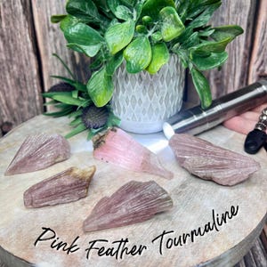 Pink Feather Tourmaline Raw Stone, Pink Tourmaline Chunks, Raw Tourmaline Stone, Light Pink Tourmaline