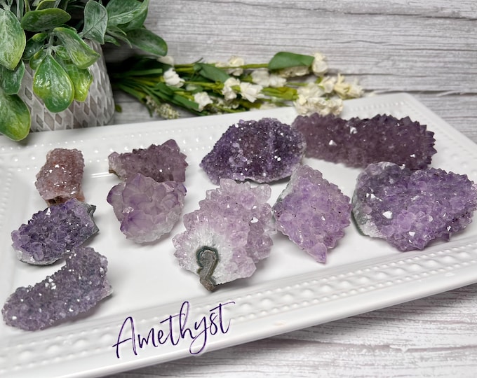 Druzy Amethyst, Druzy Raw Amethyst, Small Druzy Amethyst Pieces