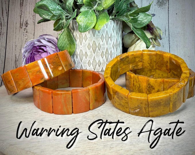 Warring States Agate Bracelet, Fighting Agate Bracelet, Soft Bangle Crystal Bracelet