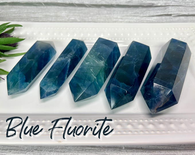 Blue Fluorite DT, Blue Green Fluorite DT, Fluorite DT, Double Terminated Fluorite (1)