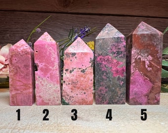 Pink Sugilite Tower, Sugilite Point, Flower Sugilite, Sugilite Crystal - You Choose!