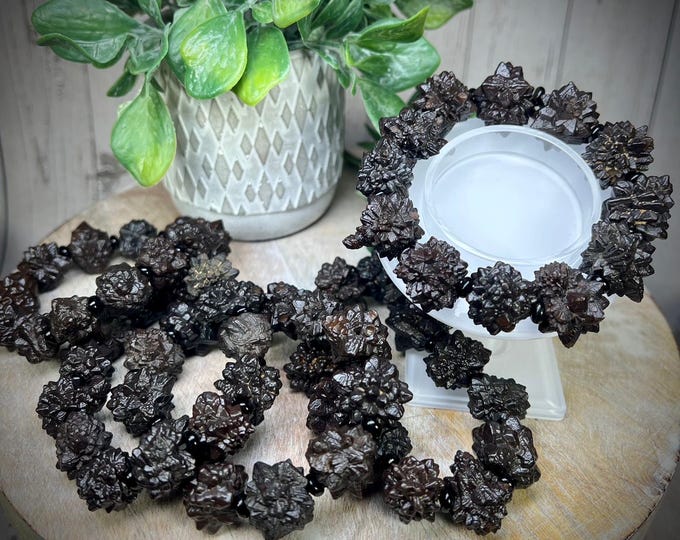 Unique Prophecy Stone Bracelet, Statement Bracelet, Provides Clairity, Enhances Intuitive Abilities, Facilitates Spiritual Growth (2)