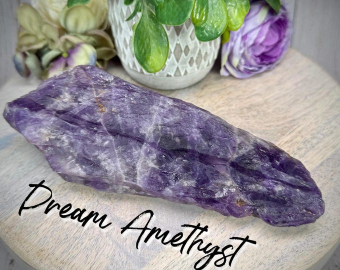 Dream Amethyst Raw Stone, Chevron Amethyst Raw Stone, Zebra Amethyst, Dream Amethyst Rough Stone, Dream Amethyst Specimen