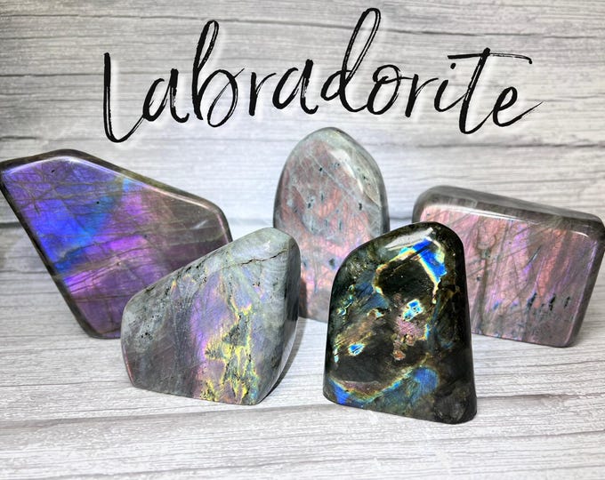 Labradorite Freeform, Pink Purple Flash Labradorite, Rainbow Flash Labradorite, The Stone of Transformation and Change (LLL#3)