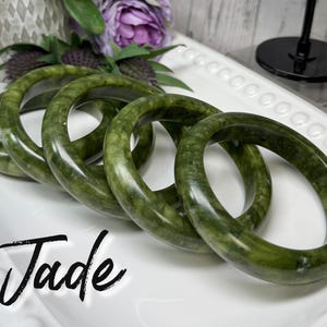 Jade Bangle, Xiuyan Jade Bangle Bracelet, Xiuyan Jade Crystal, Jade Bracelet, Crystal Bangle Bracelet