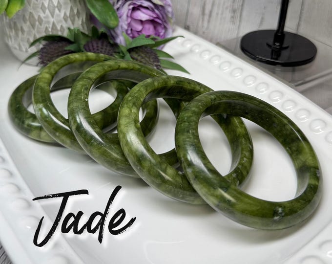 Jade Bangle, Xiuyan Jade Bangle Bracelet, Xiuyan Jade Crystal, Jade Bracelet, Crystal Bangle Bracelet