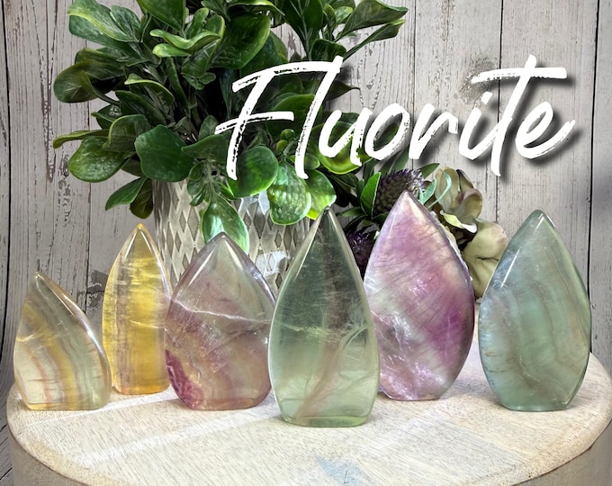 Candy Fluorite Flame, Fluorite Freeform, Fluorite Crystal Carving, Candy Fluorite