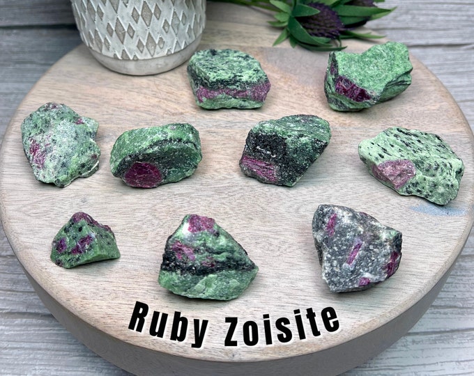 Ruby Zoisite Raw Stone, Ruby in Zoisite, Anyolite Raw Stone, Ruby Zoisite Rough Stone, UV Reactive