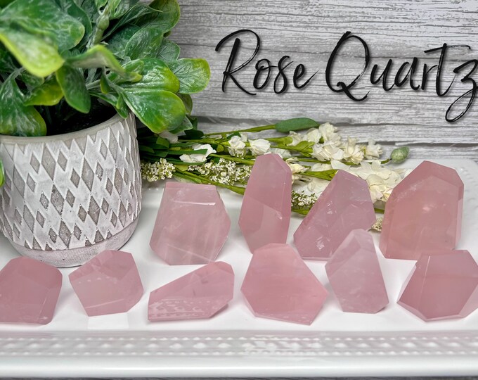 Small Rose Quartz Freeform, Rose Quartz Carving, Rose Quartz Crystal (S3)