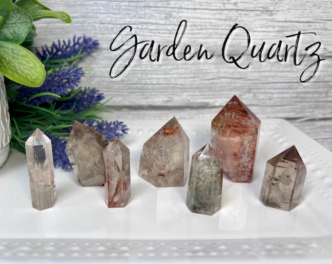 Small Garden Quartz, Lodolite, Inclusion Quartz, Mini Garden Quartz Tower, Small Garden Quartz Freeform (26)