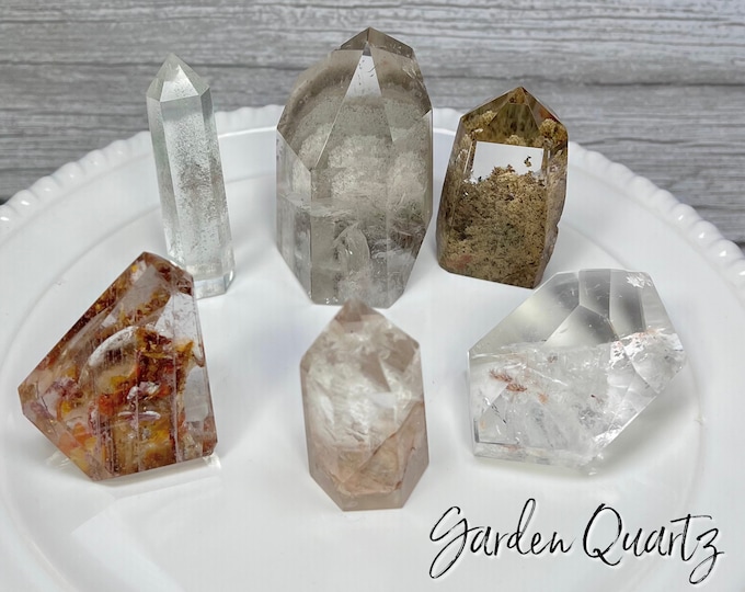 Garden Quartz Freeform, Garden Quartz Tower, Lodolite, Garden Quartz, Inclusion Quartz (21)