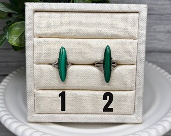 Unique Malachite Ring, Malachite Crystal, Genuine Malachite