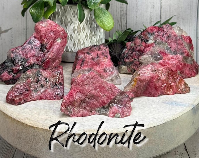 Rhodonite, Red Rhodonite Raw Stone, Rhodonite Rough Stone, Rhodonite Specimen
