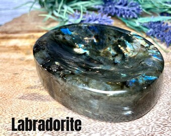 Labradorite Bowl, Labradorite Dish, Beautiful Flashes