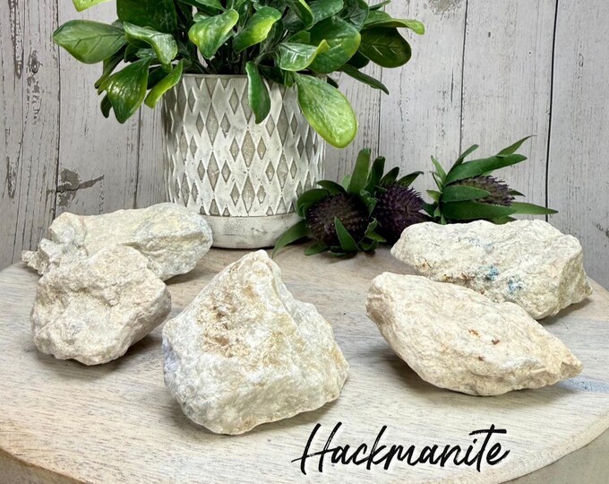 Hackmanite Stone, Small Hackmanite Crystal, Hackmanite Raw Stone, Hackmanite Rough Stone, UV Reactive Crystal (3)