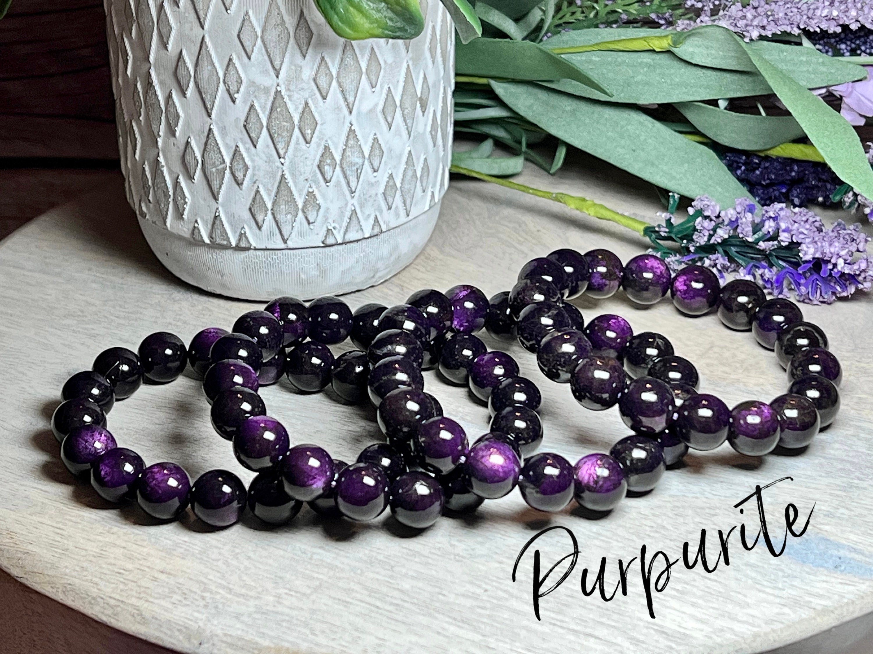 Purple Passion Bead Bracelets – Stones + Paper