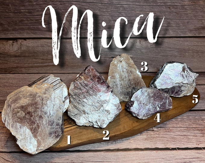 Beautiful Purple Mica Raw Specimen, Silvery Purple Mica, Flashy Mica, Raw Specimen - You Choose!