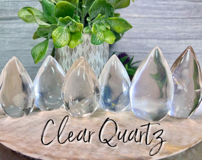 Small Clear Quartz Flame, Clear Quartz Freeform, Clear Quartz Crystal, "Master Healer" of Crystals