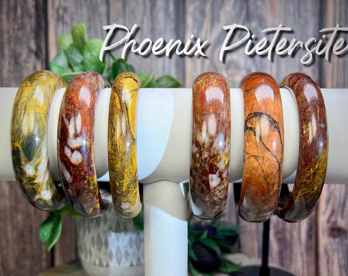 Phoenix Pietersite Bangle, Pietersite in Quartz Bangle Bracelet, Red Pietersite Bracelet, Crystal Bangle Bracelet