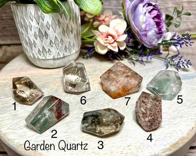 Garden Quartz Mini Freeform, Lodolite, Garden Quartz, Inclusion Quartz (20)