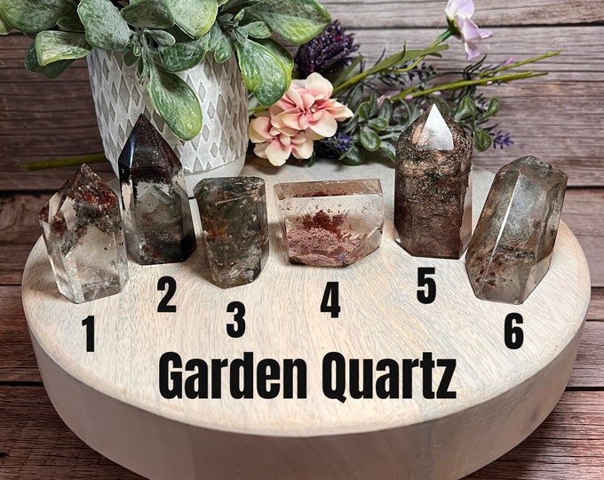 Garden Quartz Tower, Lodolite Tower, Garden Quartz Freeform, Inclusion Quartz (10)