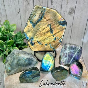 Labradorite Freeform, Purple Flash Labradorite, Rainbow Flash Labradorite, Sunset Labradorite, Stone of Transformation (LLL#6)