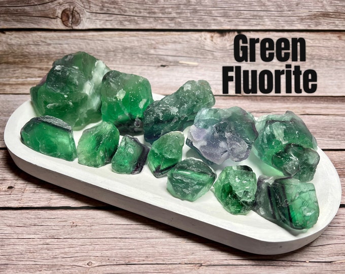 Green Fluorite Raw Stone, Green Fluorite Cluster, Fluorite Raw Stone, Green with Purple Fluorite Specimen, Green Crystal