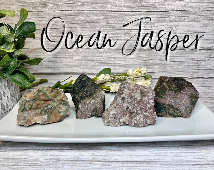 Ocean Jasper Raw Stone, Ocean Jasper Rough Stone, Orbicular Jasper, Raw Stone