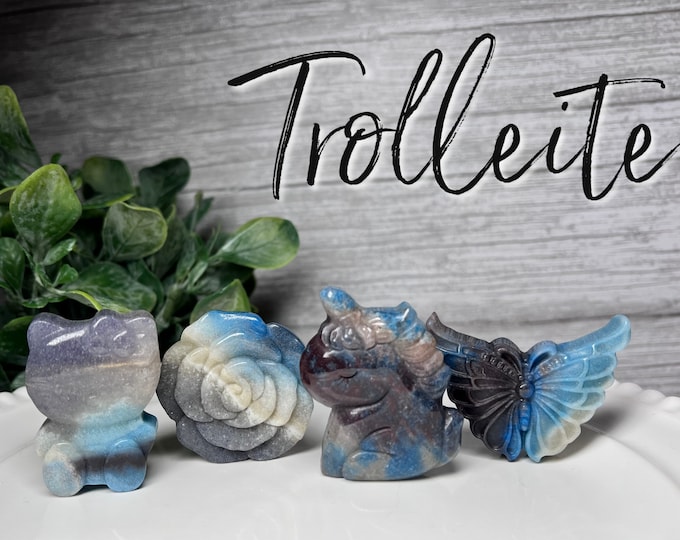 Trolleite Carving, Trolleite Hello Kitty, Trolleite Flower, Trolleite Unicorn, Trolleite Butterfly, Trolleite Crystal