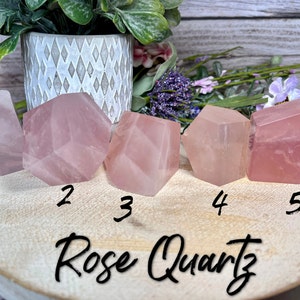 Rose Quartz Freeform, Rose Quartz Carving, Rose Quartz Crystal (S1)