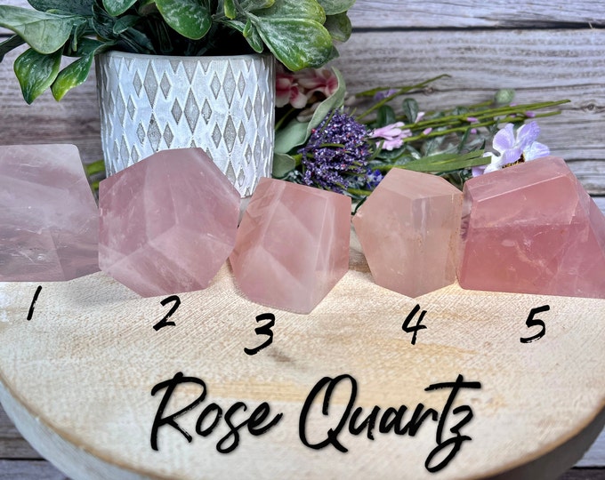 Rose Quartz Freeform, Rose Quartz Carving, Rose Quartz Crystal (S1)