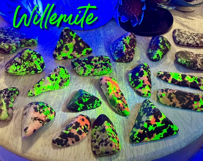 Willemite, Willemite Polished Raw Stone, Small Willemite Crystal Freeform, UV Reactive