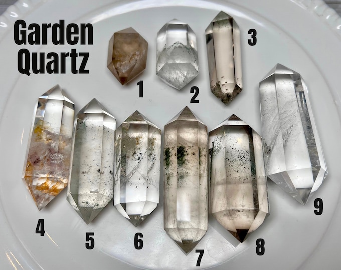 Garden Quartz DT, Lodolite DT, Garden Quartz Double Terminated, Inclusion Quartz (2)