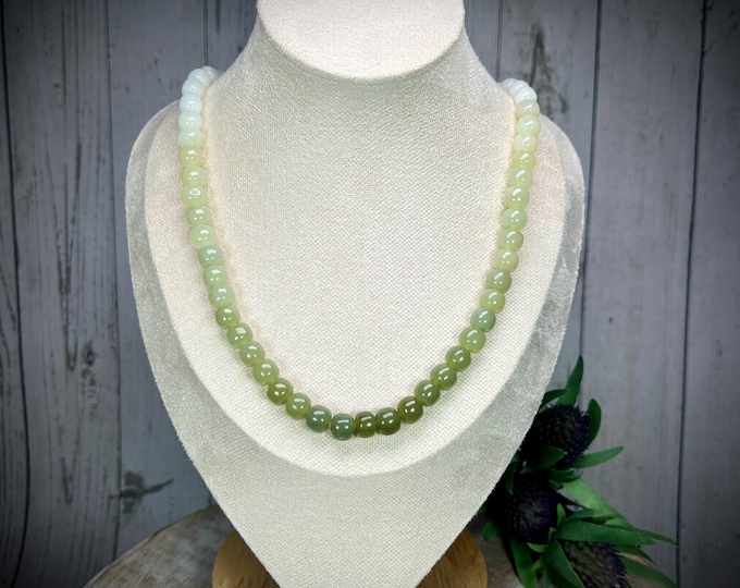 Jade Necklace, Custom Jade Necklace, Genuine Jade, 18" Long