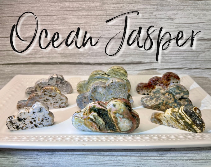 Beautiful Druzy Ocean Jasper Cloud, Ocean Jasper Cloud, , Crystal Cloud Carving, Sparkle Druzy